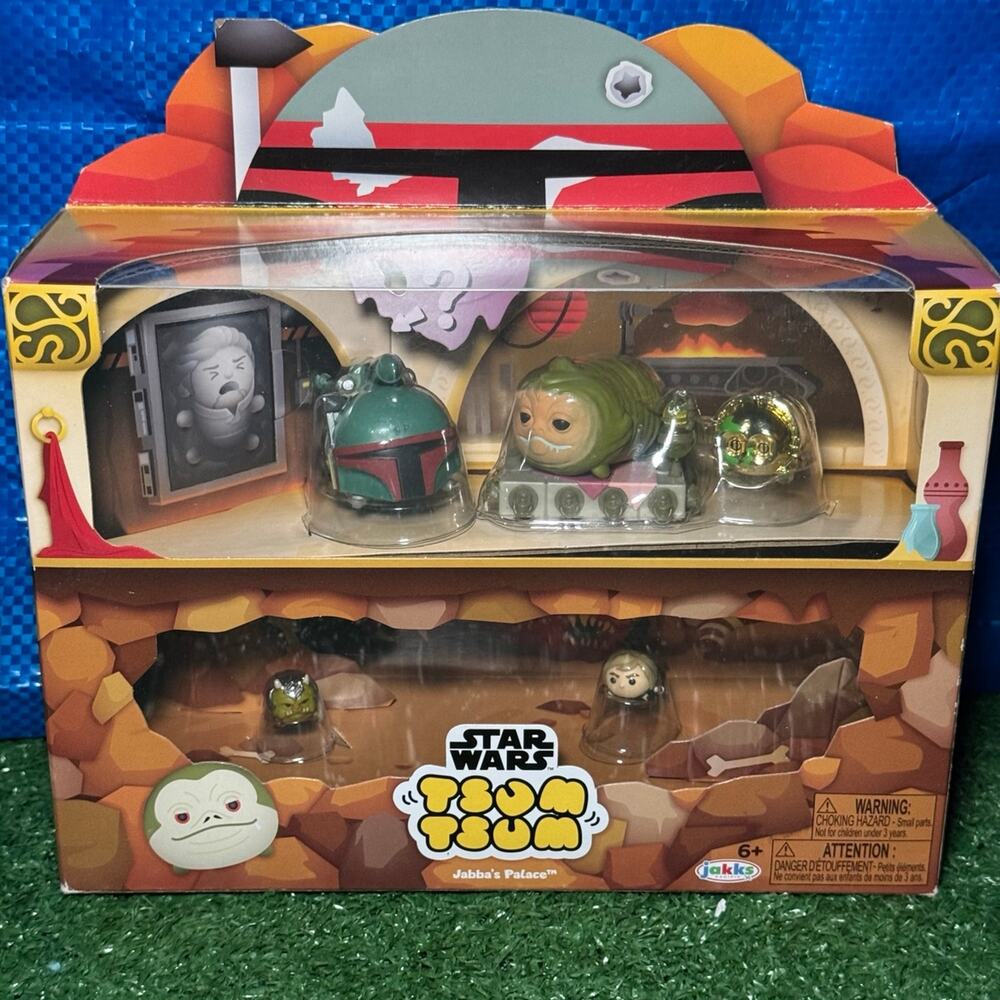 Disney Jakks Pacific Stars Wars Tsum Tsum Jabba's Palace Diorama Collection Set